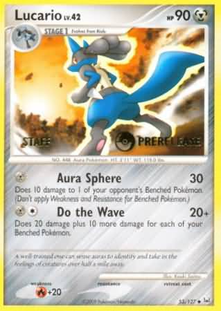 Lucario (53 127) (Staff Prerelease Promo) [Diamond & Pearl: Black Star Promos] Supply