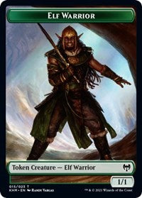 Elf Warrior    Angel Warrior Double-Sided Token [Kaldheim Tokens] Supply