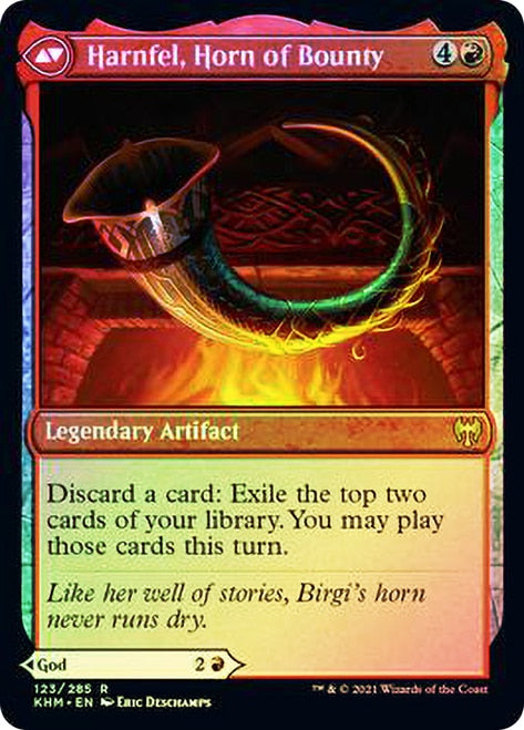 Birgi, God of Storytelling    Harnfel, Horn of Bounty [Kaldheim Prerelease Promos] Discount