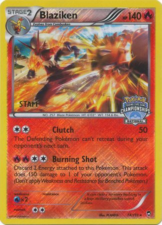 Blaziken (14 111) (Staff National Championship Promo) [XY: Furious Fists] Online now