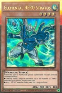 Elemental HERO Stratos (Alternate Art) [MAGO-EN004] Gold Rare Discount