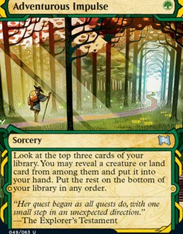 Adventurous Impulse (Foil Etched) [Strixhaven: School of Mages Mystical Archive] Discount