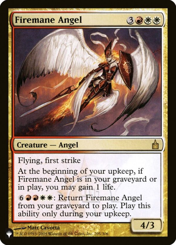 Firemane Angel [The List] Online Sale