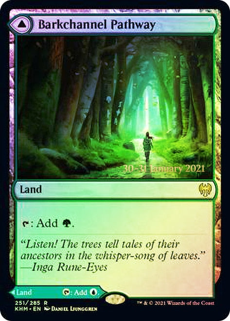 Barkchannel Pathway    Tidechannel Pathway [Kaldheim Prerelease Promos] Cheap