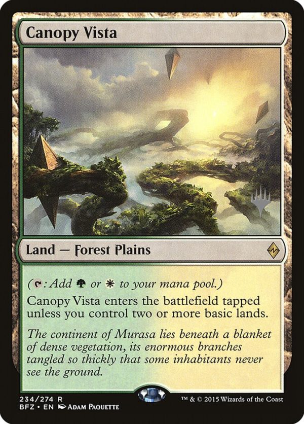 Canopy Vista [Battle for Zendikar Promos] For Sale