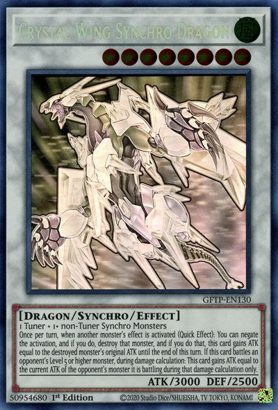 Crystal Wing Synchro Dragon [GFTP-EN130] Ghost Rare Cheap