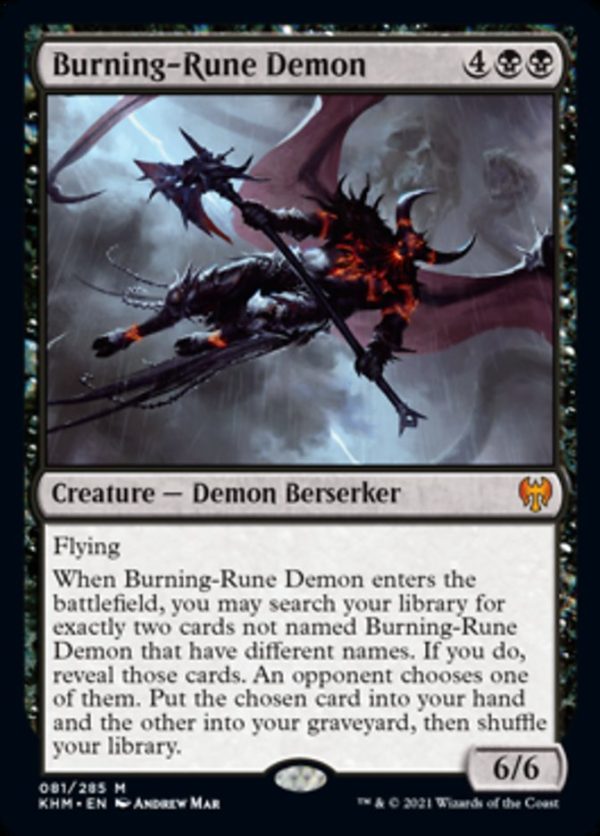 Burning-Rune Demon [Kaldheim] Online Hot Sale