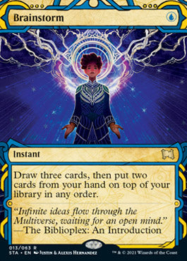 Brainstorm (Foil Etched) [Strixhaven: School of Mages Mystical Archive] Fashion