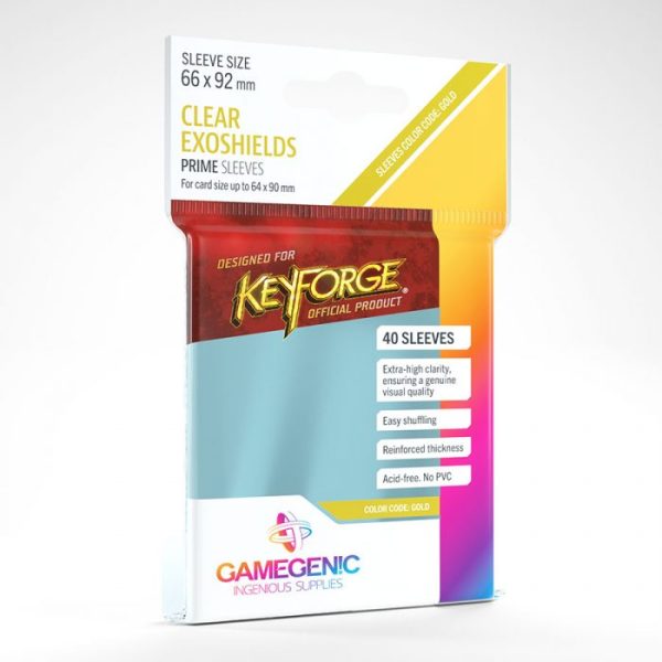 Gamegenic - KEYFORGE® CLEAR EXOSHIELDS on Sale