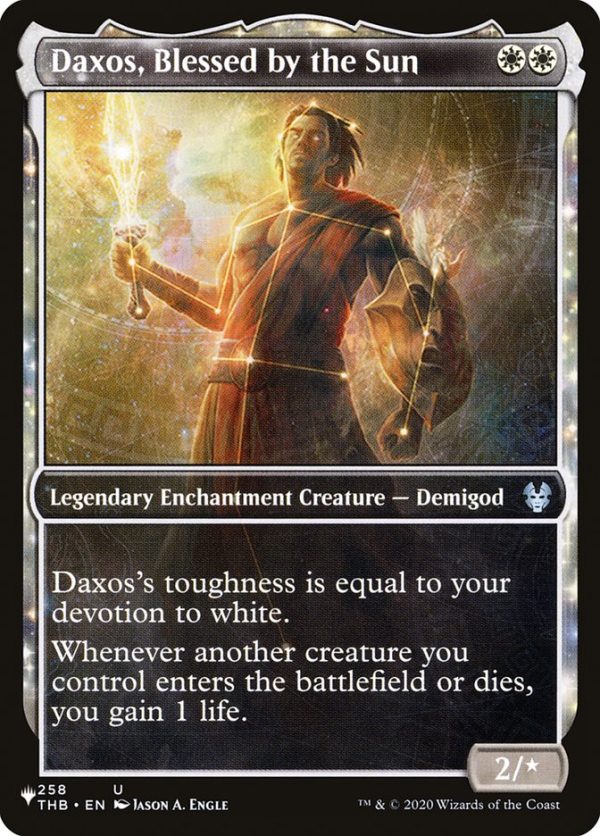 Daxos, Blessed by the Sun (Showcase) [The List] For Sale