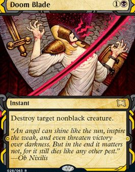 Doom Blade (Foil Etched) [Strixhaven: School of Mages Mystical Archive] Online Sale