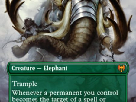 Battle Mammoth (Borderless Alternate Art) [Kaldheim] For Cheap