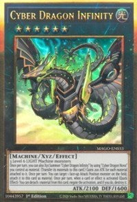 Cyber Dragon Infinity (Alternate Art) [MAGO-EN033] Gold Rare on Sale