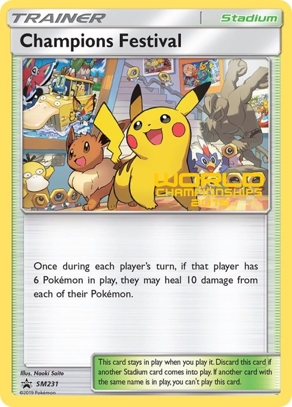 Champions Festival (SM231) (Quarter Finalist 2019) [Sun & Moon: Black Star Promos] on Sale