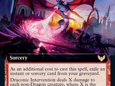 Draconic Intervention (Extended Art) [Strixhaven: School of Mages] Discount