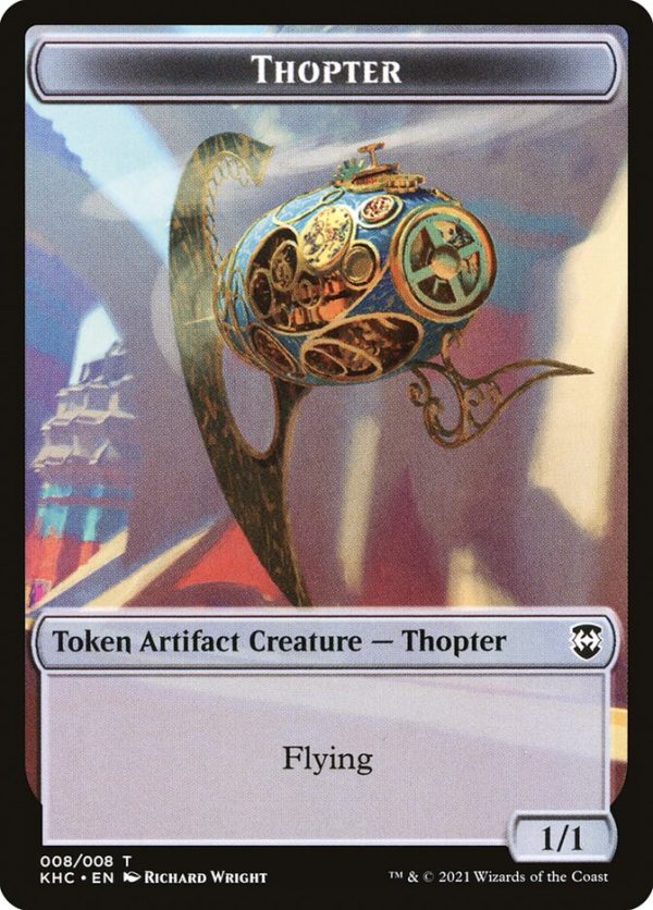 Dragon    Thopter Double-Sided Token [Kaldheim Commander Tokens] Discount