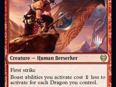 Dragonkin Berserker (Promo Pack) [Kaldheim Promos] For Cheap