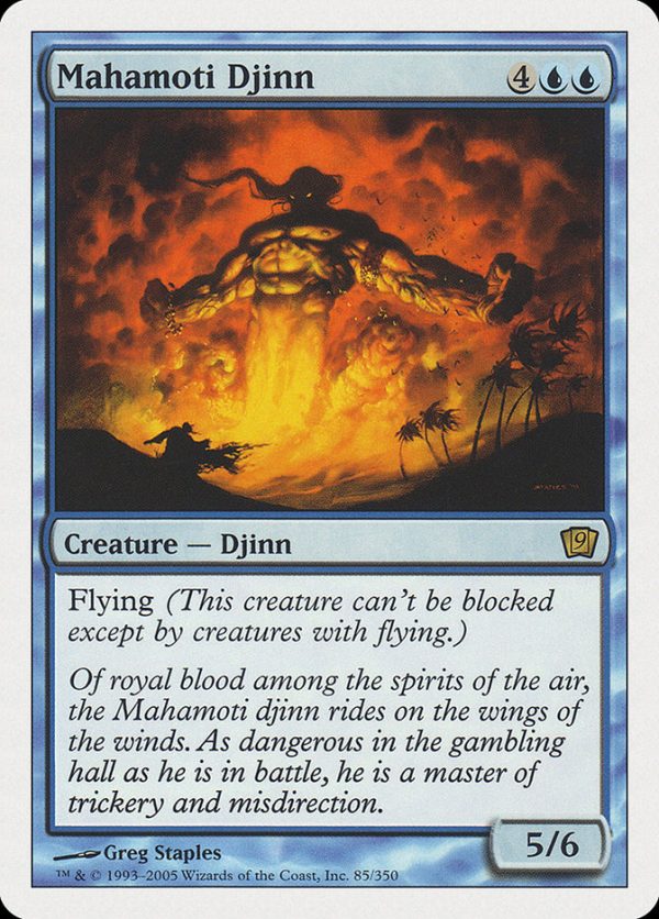 Mahamoti Djinn (9th Edition) [Oversize Cards] For Cheap