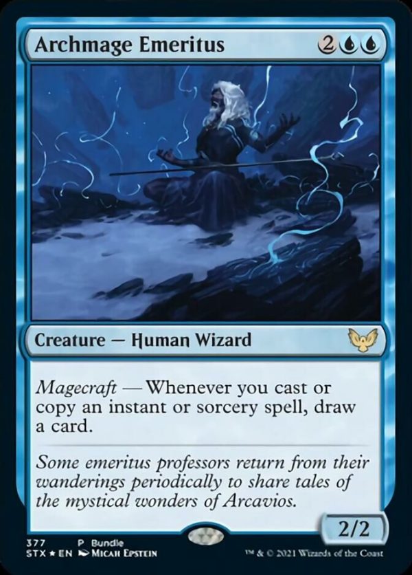 Archmage Emeritus (Bundle) [Strixhaven: School of Mages Promos] Supply