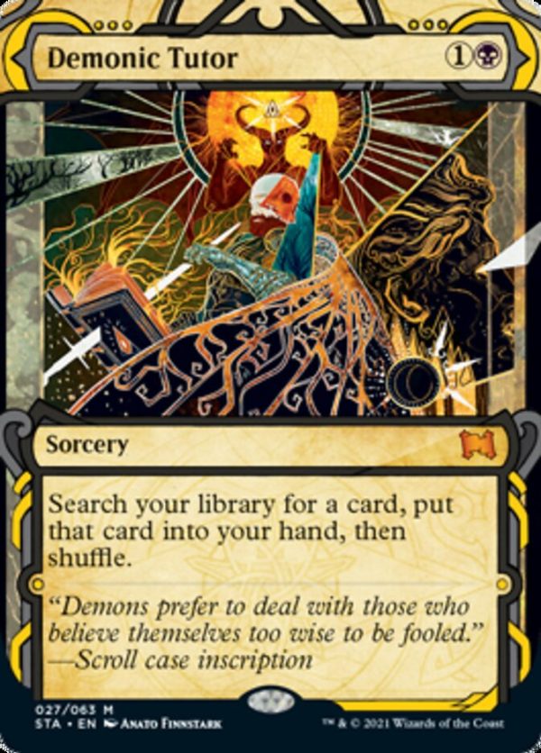 Demonic Tutor (Foil Etched) [Strixhaven: School of Mages Mystical Archive] Discount