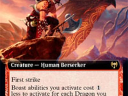 Dragonkin Berserker (Extended Art) [Kaldheim] Discount