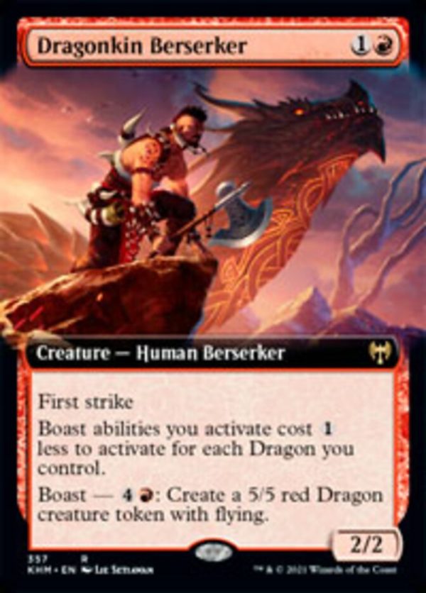 Dragonkin Berserker (Extended Art) [Kaldheim] Discount