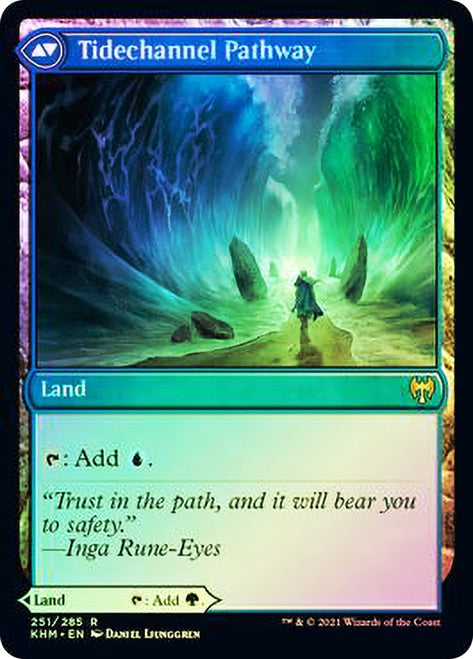 Barkchannel Pathway    Tidechannel Pathway [Kaldheim Prerelease Promos] Cheap