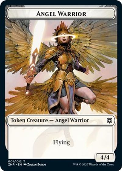 Angel Warrior    Shark Double-Sided Token [Challenger Decks 2021 Tokens] Fashion