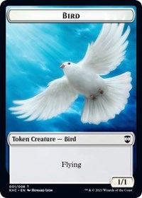 Bird (001)    Soldier Double-Sided Token [Kaldheim Commander Tokens] For Sale