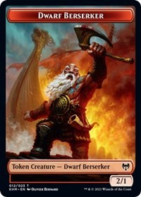 Dwarf Berserker    Replicated Ring Double-Sided Token [Kaldheim Tokens] Fashion