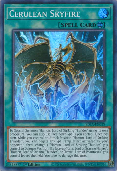 Cerulean Skyfire [SDSA-EN019] Super Rare For Discount