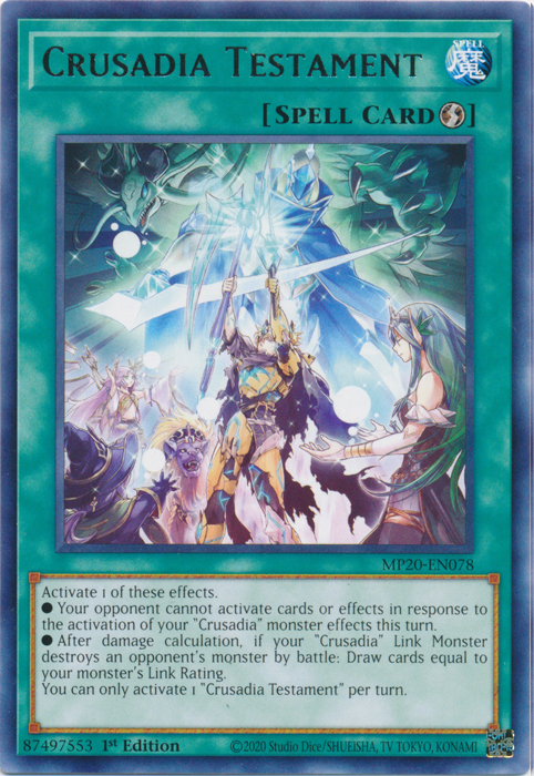 Crusadia Testament [MP20-EN078] Rare Discount