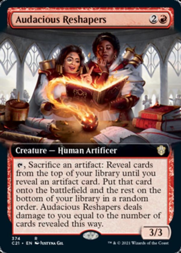 Audacious Reshapers (Extended Art) [Commander 2021] For Discount